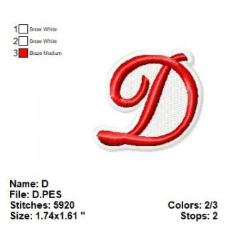 The letter D