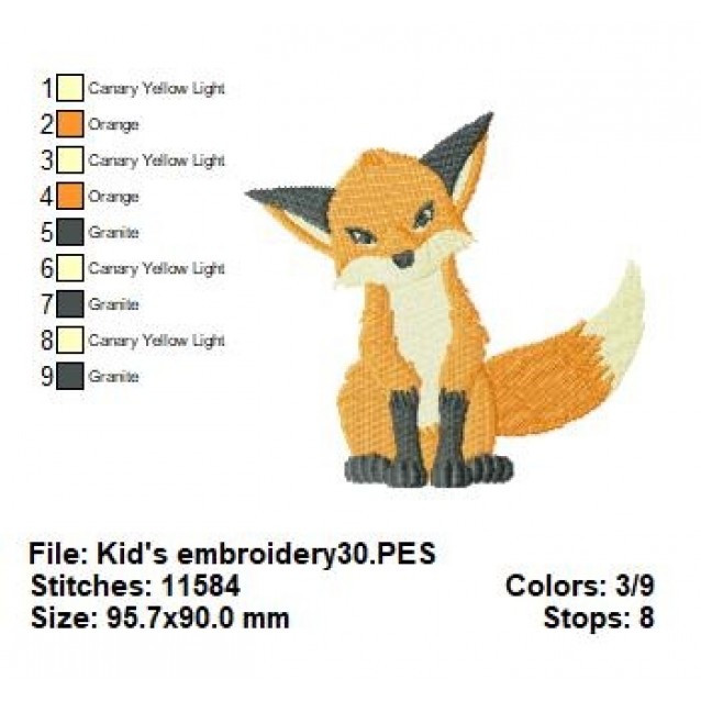Kid's embroidery30