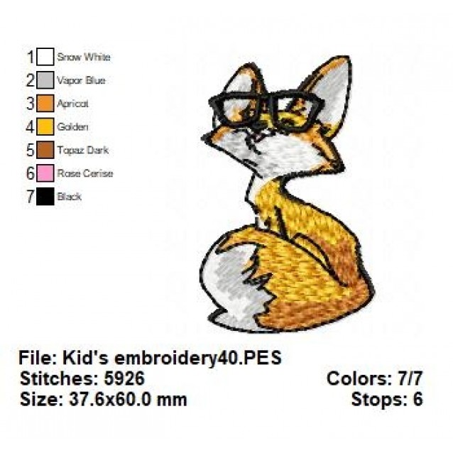 Kid's embroidery40