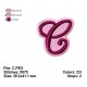 The letter C