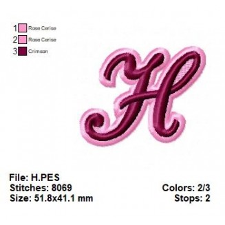 The letter H
