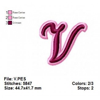 The letter V