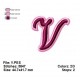 The letter V